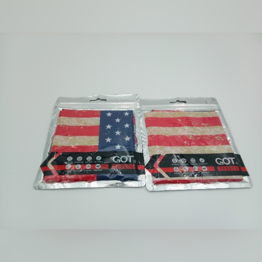 American Flag Face/Head Wrap 2 NWT